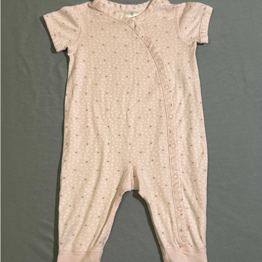 Hanna Andersson Romper - 6-12 Months - Pink Polka Dot